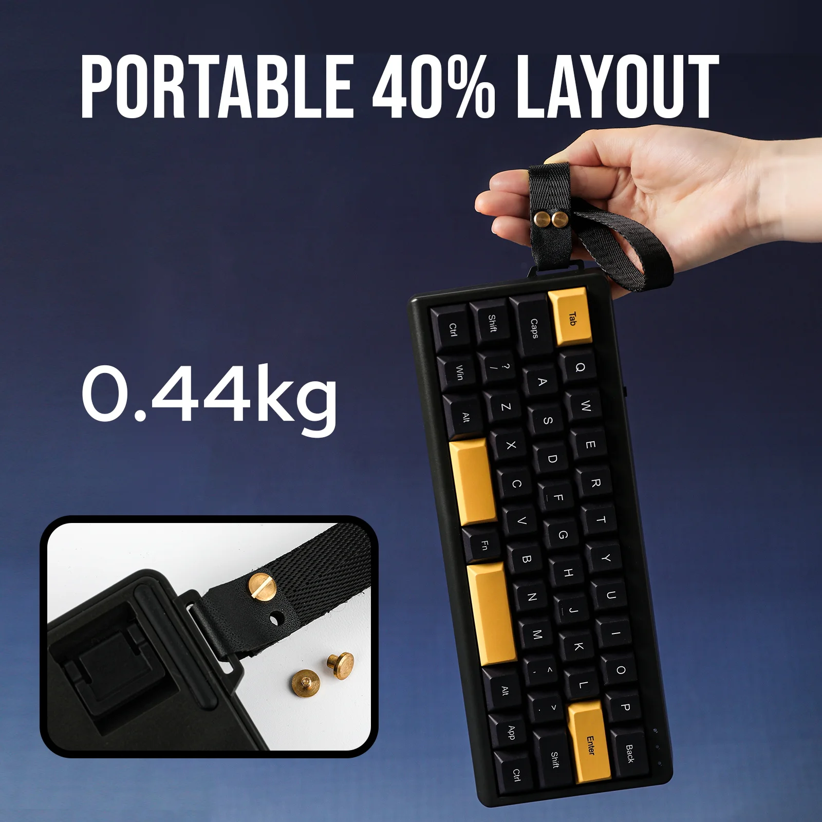 EPOMAKER TH40 VIA Ultra-Compact 40% Layout Hot-Swappable Gasket-mounted Type-C Wired/Bluetooth/2.4G Wireless Mechanical Keyboard