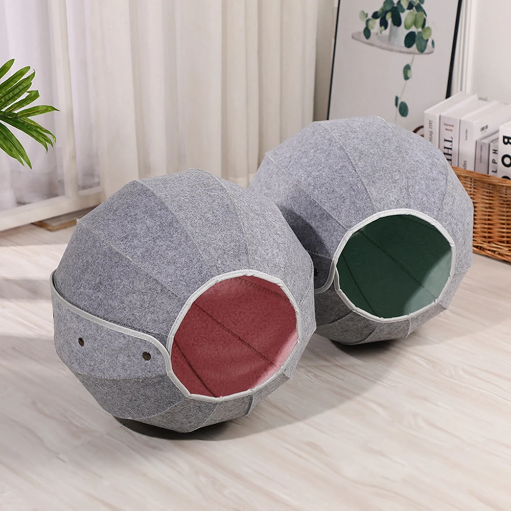 Cat Tunnel Tube Cute Shell Cat Bed Cat Toy Ball Interactive Multi-Function Portable Soft Warm 8in1 Cat Toy Balls Pet Accessories