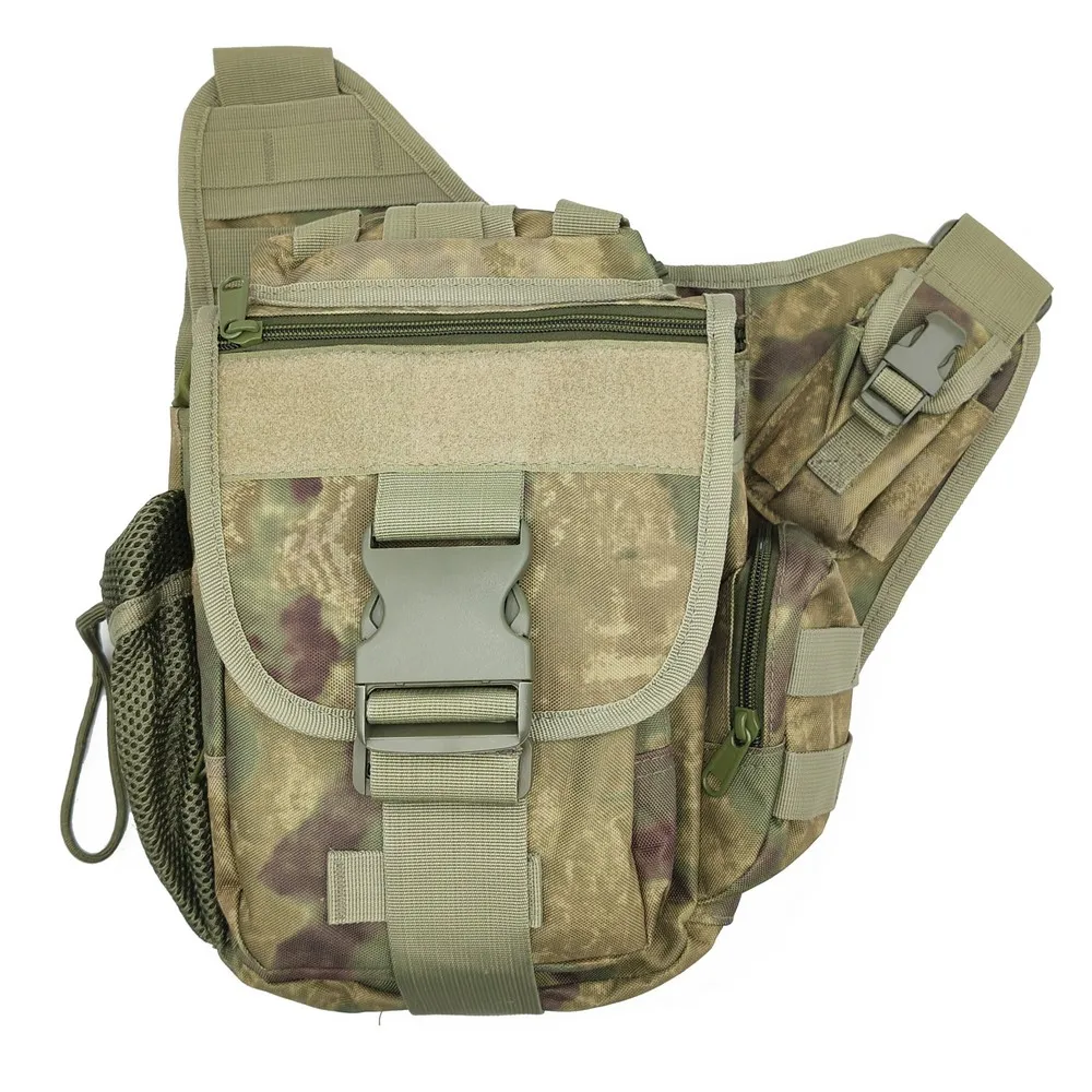 Outdoor Waterproof Hunting Messenger bag camo Shoulder Bag Cycling Crossbody Chest Single Bag Travel Climbing Camping Handbag