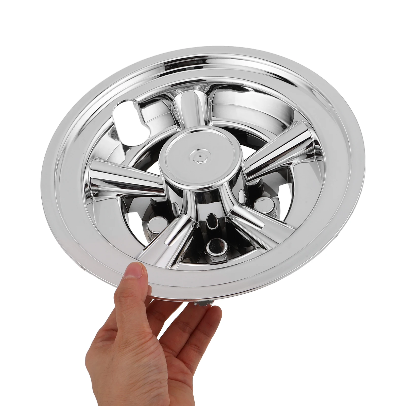 قبعات محور عجلة عربة الجولف 8 بوصة غطاء مركزي فضي بديل لحماية عجلة الجولف الأجزاء الخارجية لعربة الجولف #1