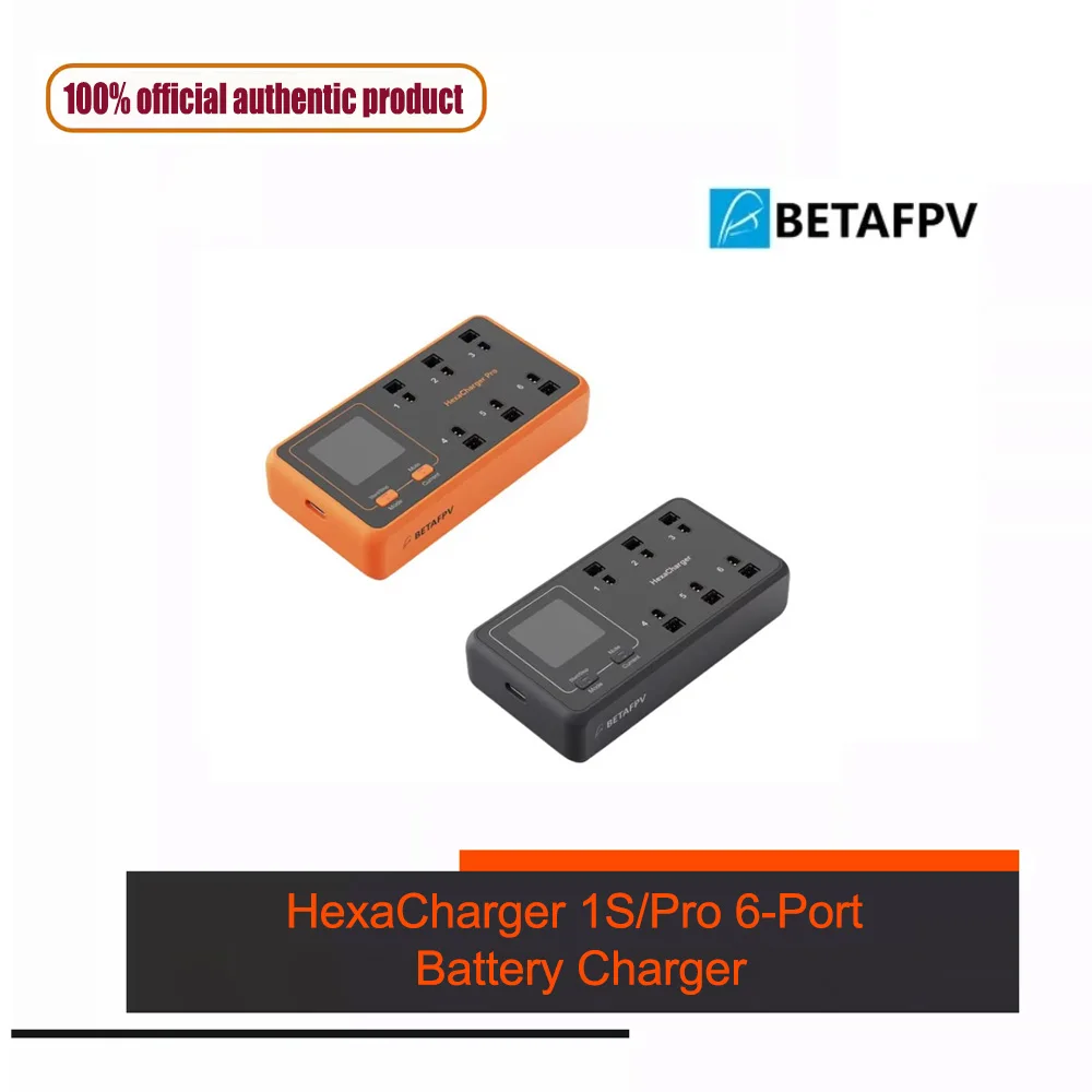 

Зарядное устройство BETAFPV HexaCharger 1S/Pro на 6 портов, 24-78 Вт, PD3.0 Type-C 3A макс. на порт, BT2.0/PH2.0 для FPV-дронов Tiny Whoop
