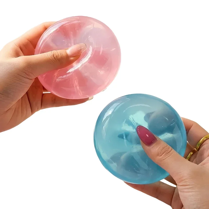 Hot Maltose Squishy Toys Anti Stress Sensory Fidgets Toy Soft Simulated Transparent Blue Maltose Slow-rebound Decompression Toy