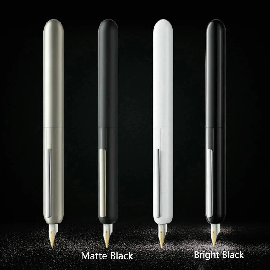 

High Quality LM Focus 3 Fountain Pen Black Titanium Dialog Series 14K Gold Tip Ink Stationery Writing School&Office Supplies