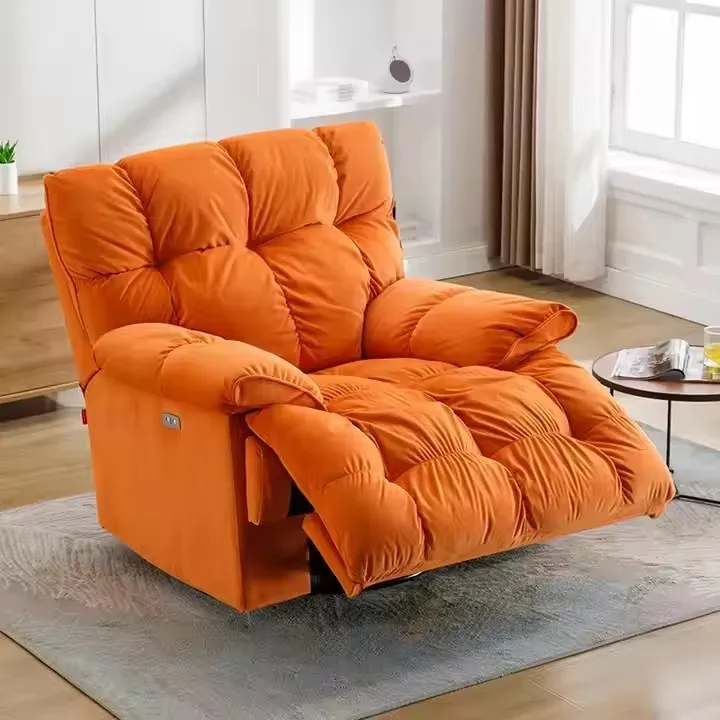 Small apartment, first-class space capsule sofa, single-seater, multifunctional electric massager, lazy reclining chair, rocking