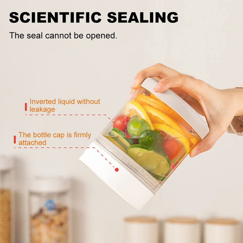 Kitchen Moisture-proof Glass Coffee Bean Jar Automatic Intelligent Vacuum Storage Sealed Jar Food Fruit Cereals Tea Container