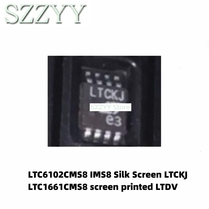 

5 шт. LTC6102CMS8 IMS8 с маркировкой LTCKJ MSOP8 LTC1661CMSS8 с маркировкой LTDV