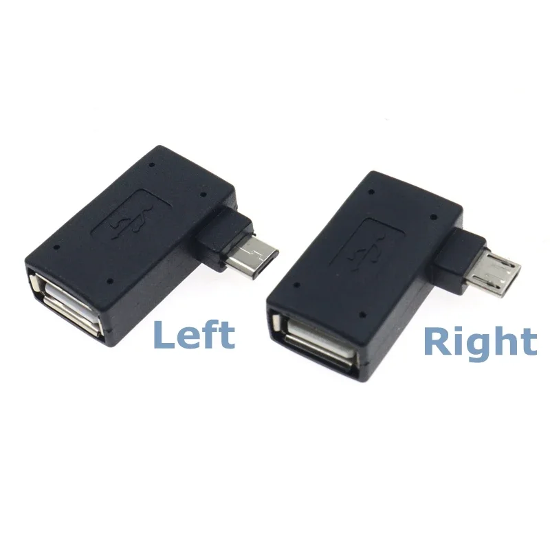 Picture 5: New Micro Adapter USB 2.0 Female to Male Micro OTG Power Supply 2018 Port 90 Degree Left 90 Right Angled USB OTG