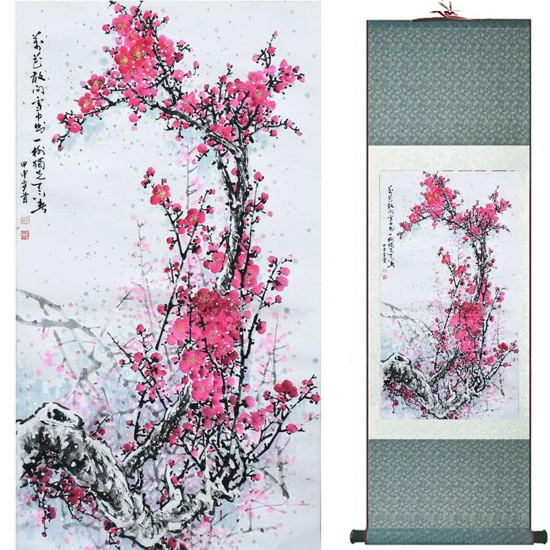 Traditional   silk art  painting birds and Water lily  Chinese Art Painting Home Office Decoration Chinese painting2019071919