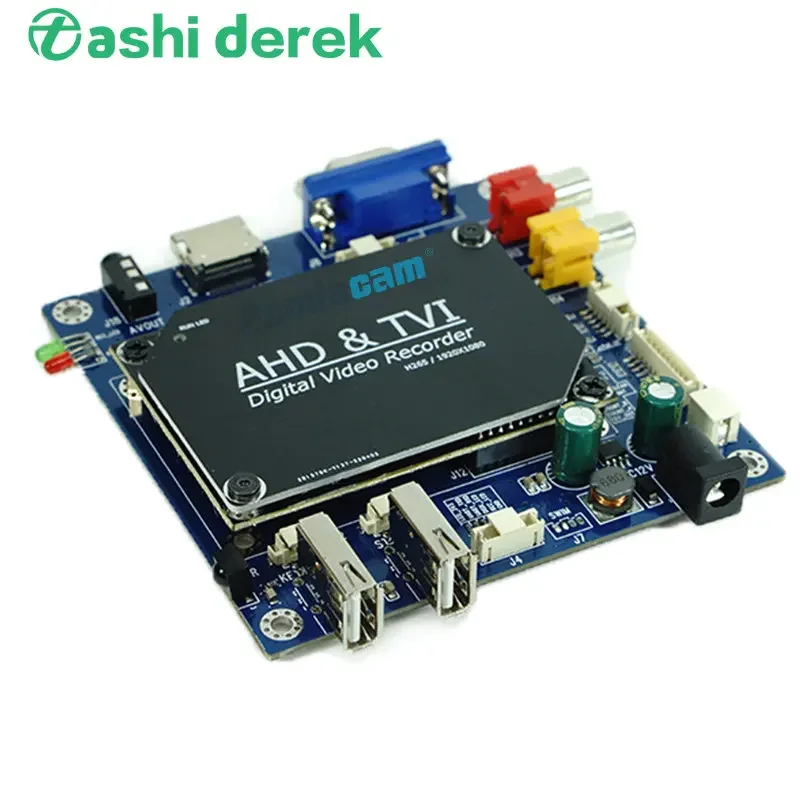 

AHD 1CH 1080P support HDMI VGA CVBS output port video recording motherboard CVBS AHD TVI access D1 720P 1080P NEW DVR Board