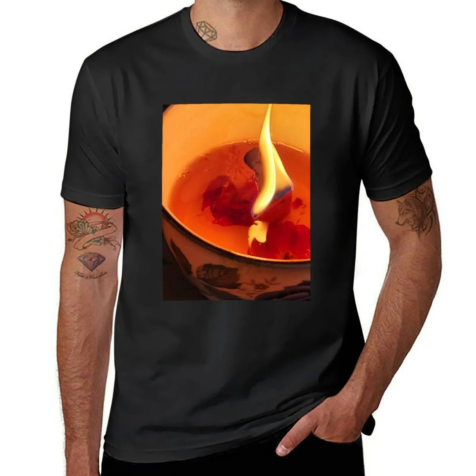 Dancing Flame T-Shirt tees plus sizes aesthetic clothes mens graphic t-shirts anime