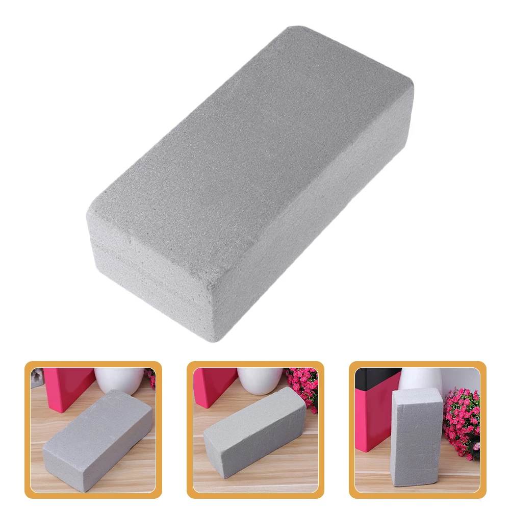 6-delige gedroogde bloem modder hoge dichtheid bloemenblok grijze kleur absorptie-effect verse bloemen houder bruiloft decoratief