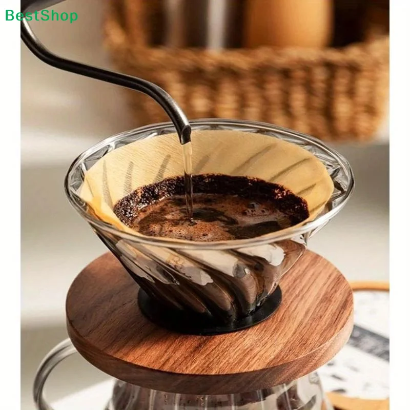 100pcs Environmentally Friendly Log Pulp Paper Coffee Filter Coffee Brewing Filter Bag