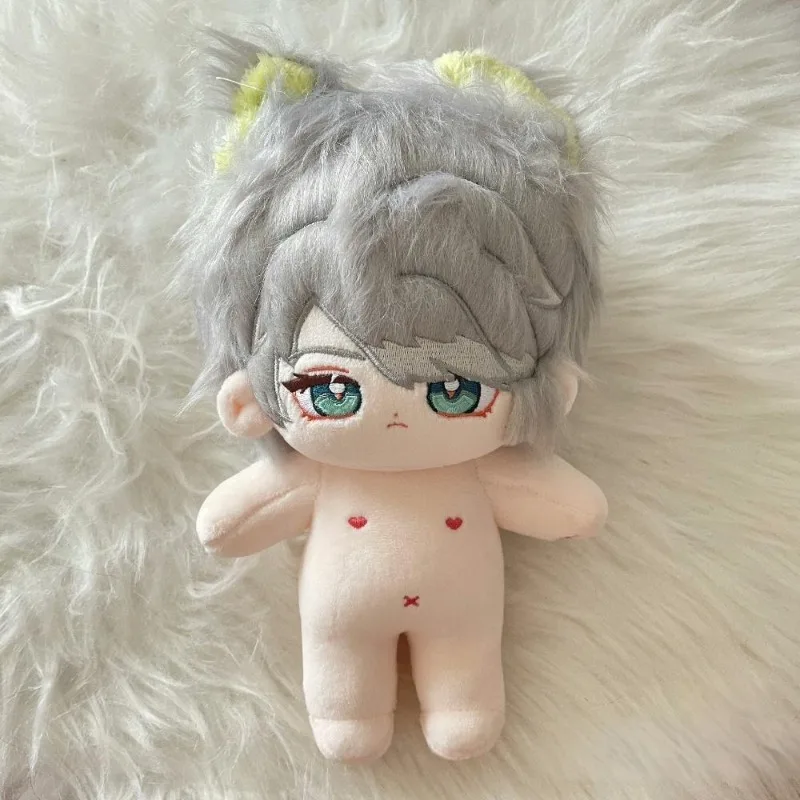 20Cm Permainan Anime Genshin Impact Kawaii Cosplay Tubuh Boneka Katun Lembut dengan Kerangka Alhaitham Model Kartun Mainan Figur Hadiah Penggemar