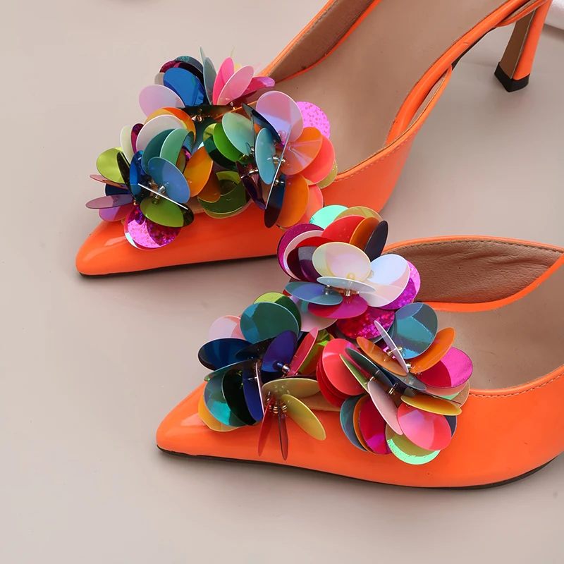 

1 пара красочных нашивок с блестками, акриловые нашивки с цветами из бисера, зажим для обуви, сделай сам, пряжка для обуви для сумки для обуви, сделай сам, ручное шитье