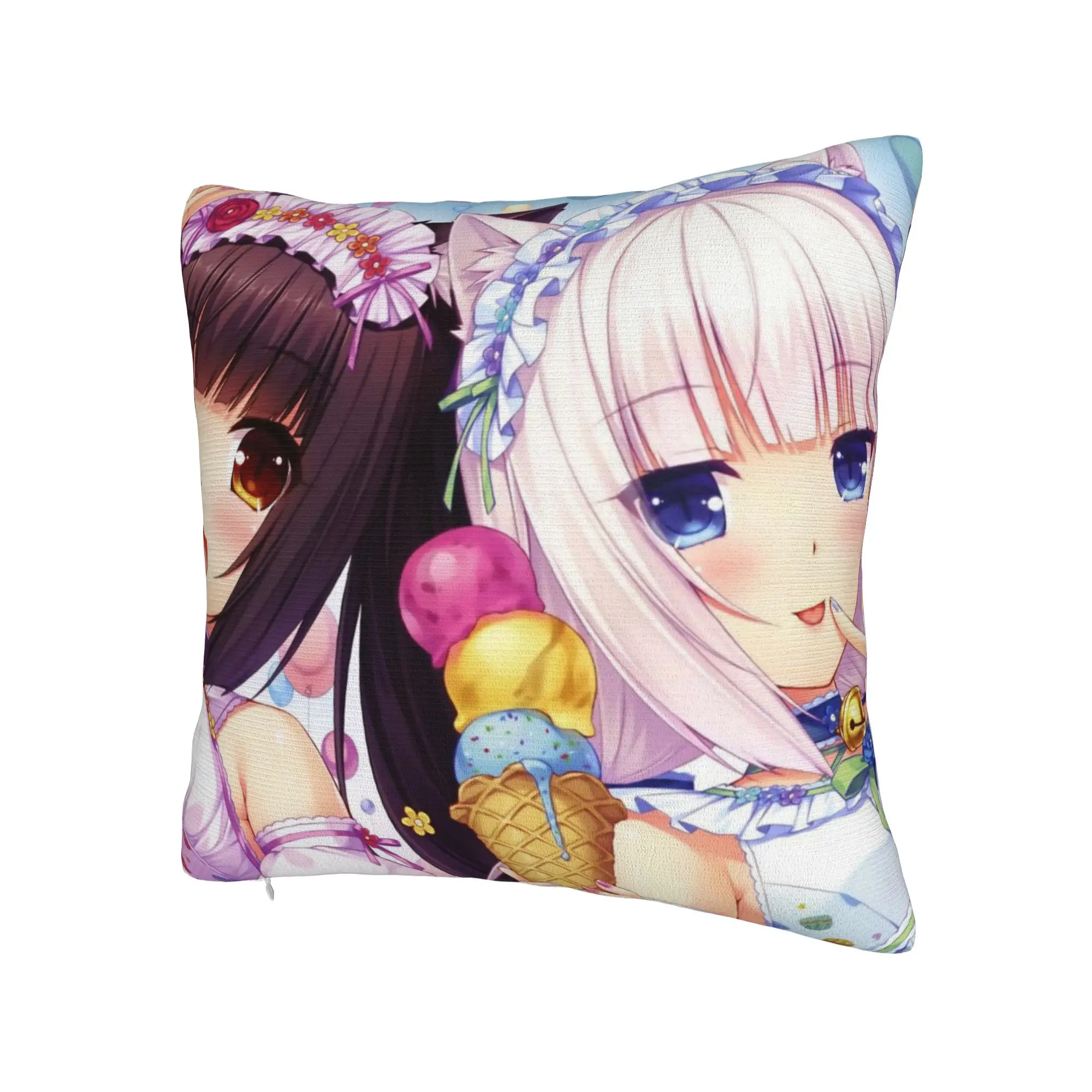 Decorative Pillow Covers Anime N-Nekopara Merchandise Bed  Throw Pillow Case Cover Drop Shipping Multiple Sizes