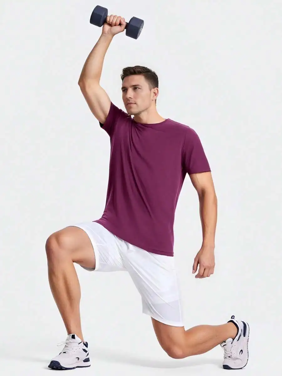 6-Pack Men's Ultralight Quick-Drying Breathable T-Shirts, Soft And Comfortable Quick-Drying Clothes - All Seasons Gym, Running, view 5
