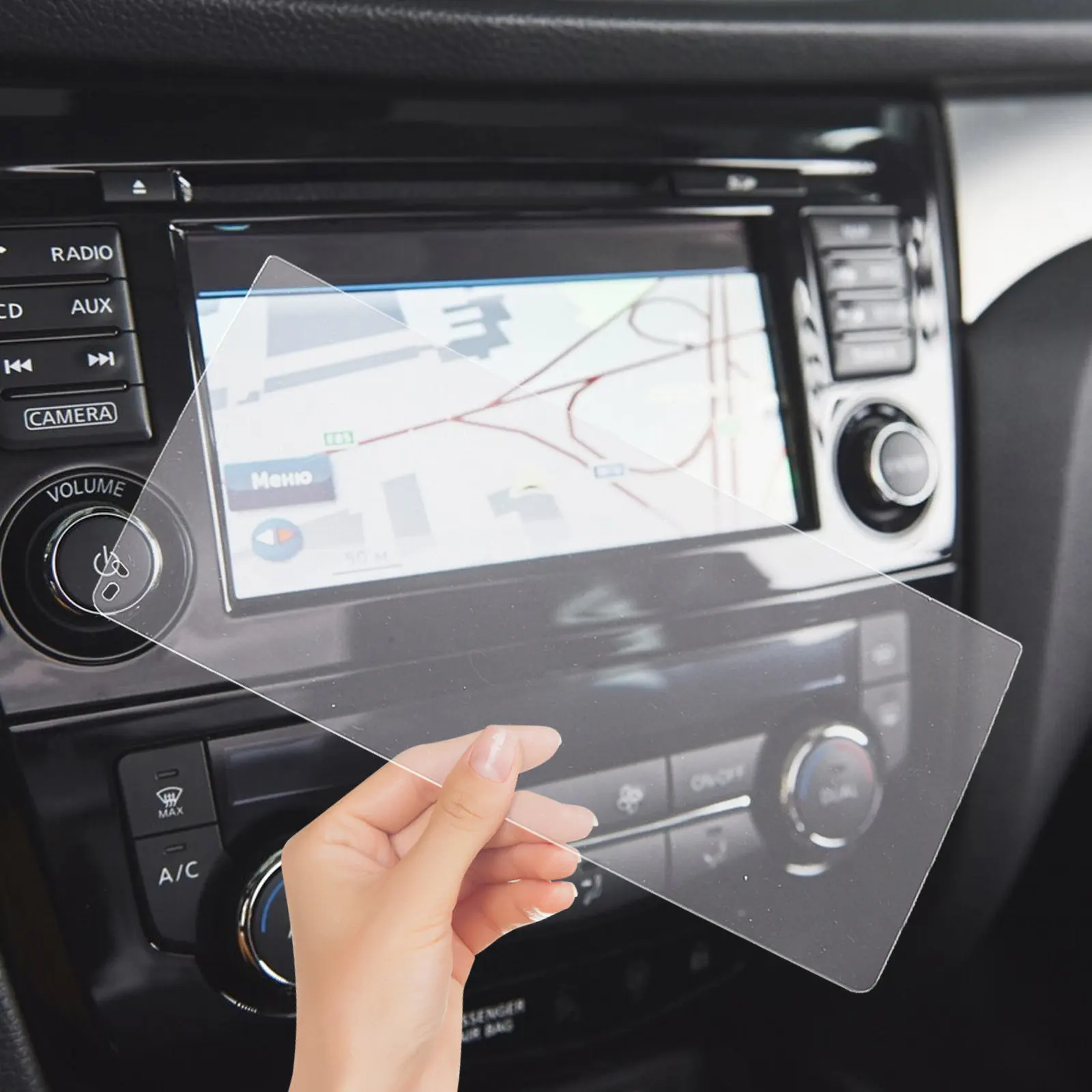 

Car Navigation Tempered Film Universal 9 Inch 10 Inch Anti-Scratch Screen Protector Car Accessories Navigation Screen Film Clear