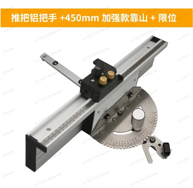 Woodworking Push Block & Miter Gauge with Slide Slot, Table Saw & Router Jig for DIY