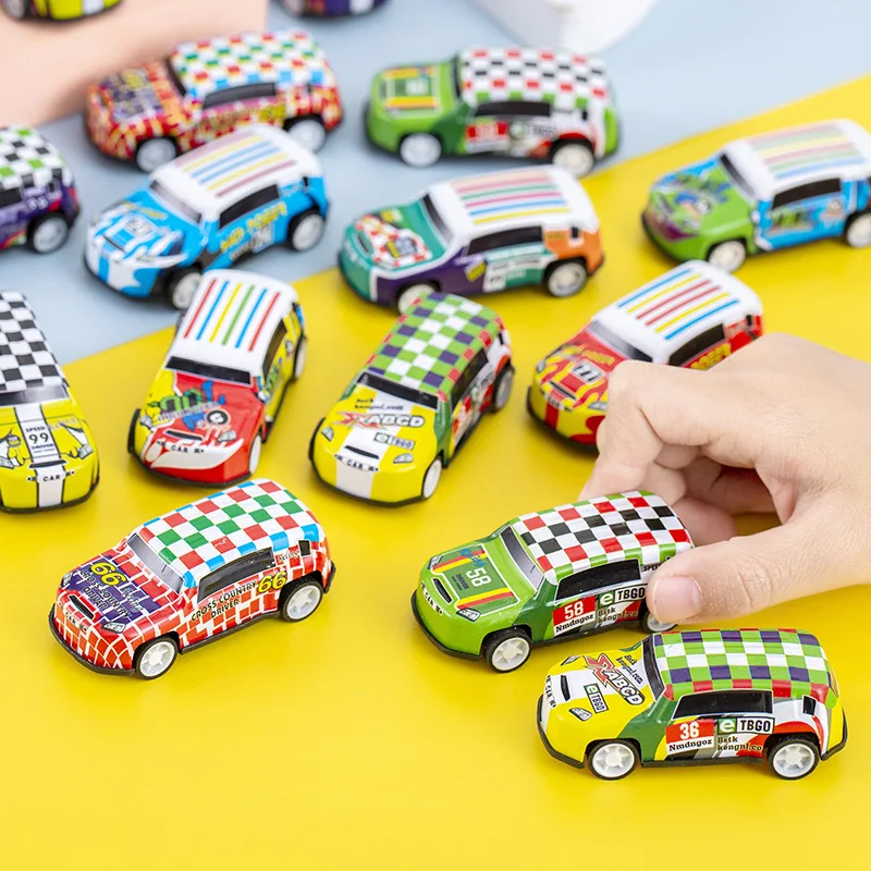 10Pcs Mini Alloy Pull Back Car Racing Car Model Toys for Kids Birthday Party Favors Baby Shower Guest Giveaway Pinata Fillers