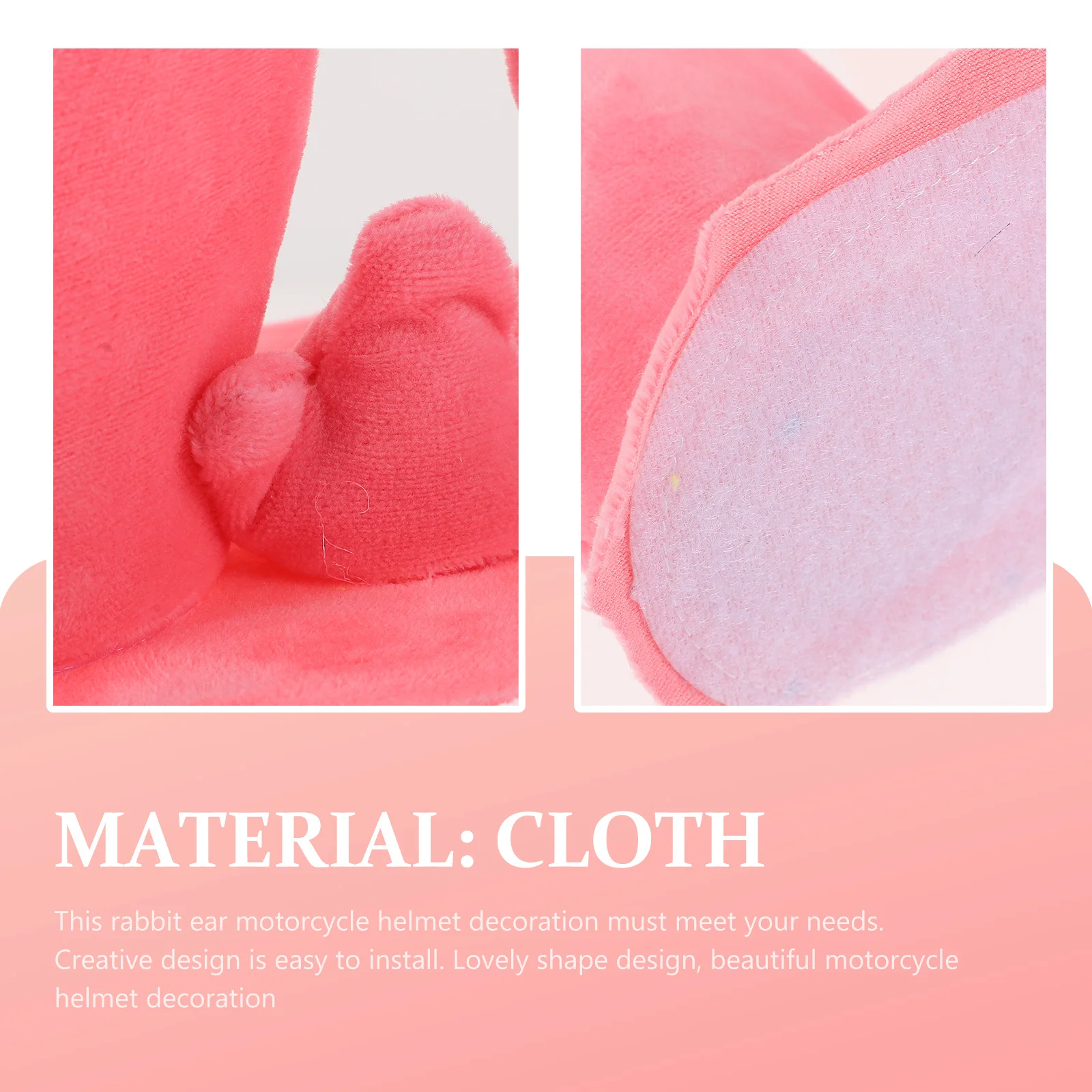 

1Pcs Creative Rabbit Ear Adornment Fashion Motorcycle Bunny Ear Decoration Cute Durable Accessory