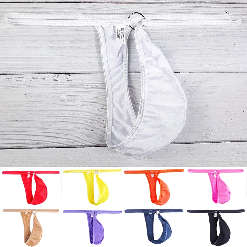 Мужские трусы, мужское нижнее белье, дышащие стринги, сексуальные стринги с низкой посадкой, чехол, нижнее белье, однотонное выпуклое, с эластичной резинкой на талии