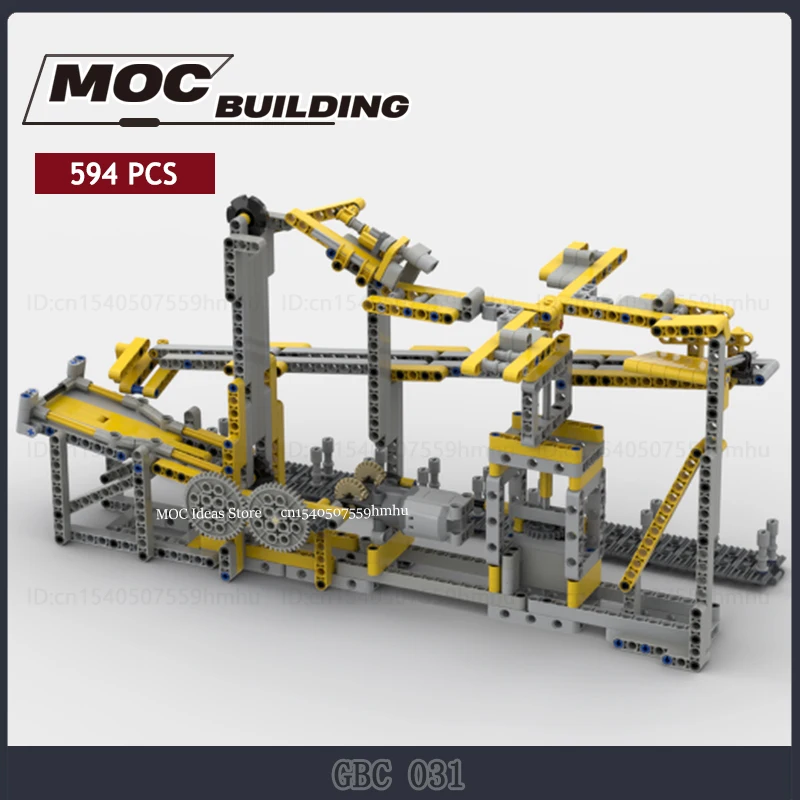 GBC Module Series Sports Ball Motor Machine Model MOC Building Blocks Assembly Collection Toys Technology Bricks Gifts By PHIL.L