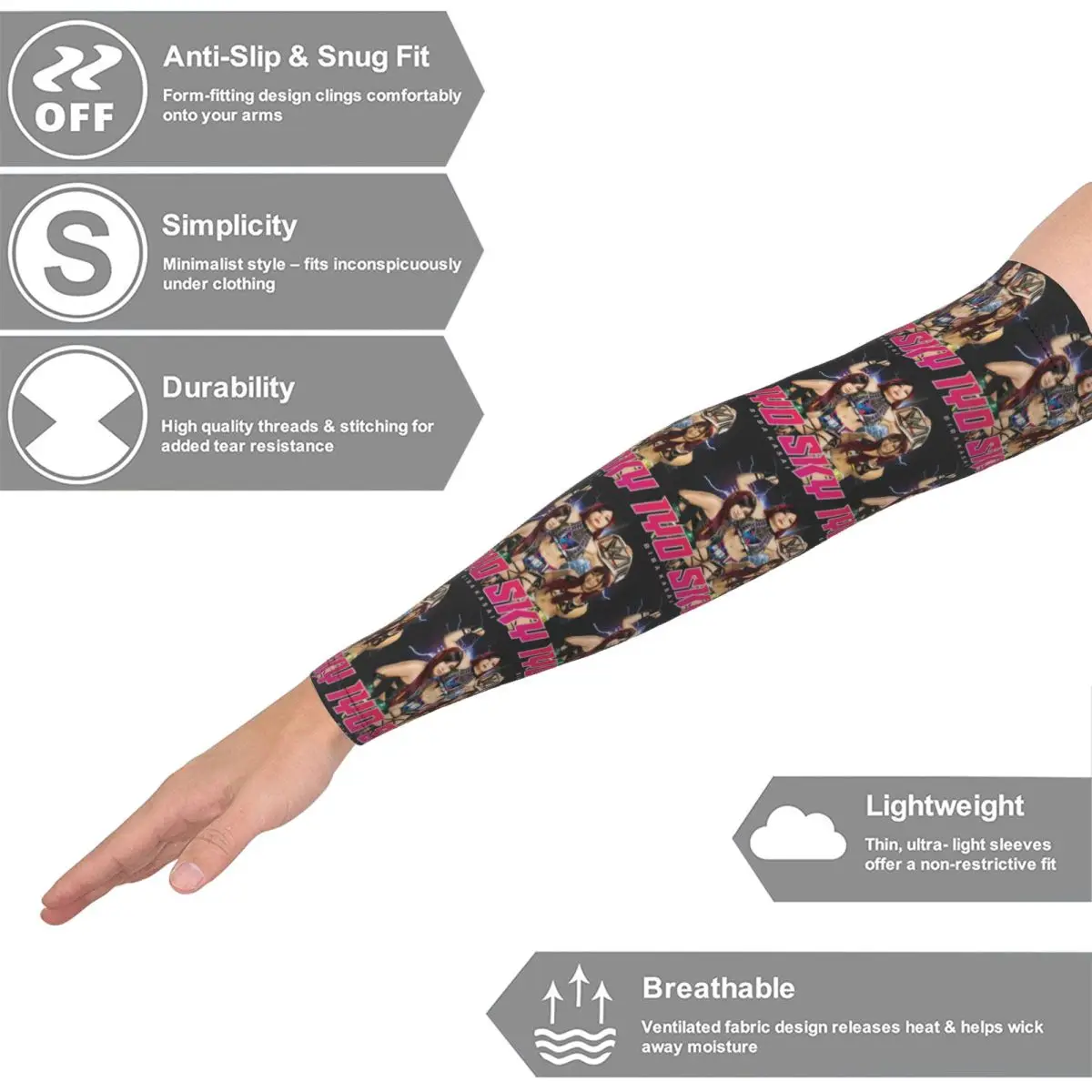 Iyo Небо Рукава Мужчины Женщины Солнце УФ-защита Татуировки Прикрытие Спорт Охлаждение Велоспорт