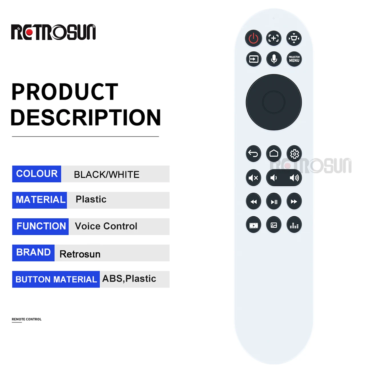 Mando a distancia RCI074 para TV BenQ QS02, nuevo, HDMI, Streaming multimedia