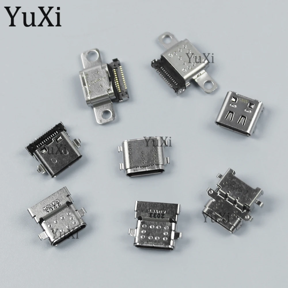 1Pc 24Pin USB Type-C Charging Port For Lenovo ThinkPad R14 E14 E15 Female Socket Power Connector Jack For Yoga C940 E590 E595