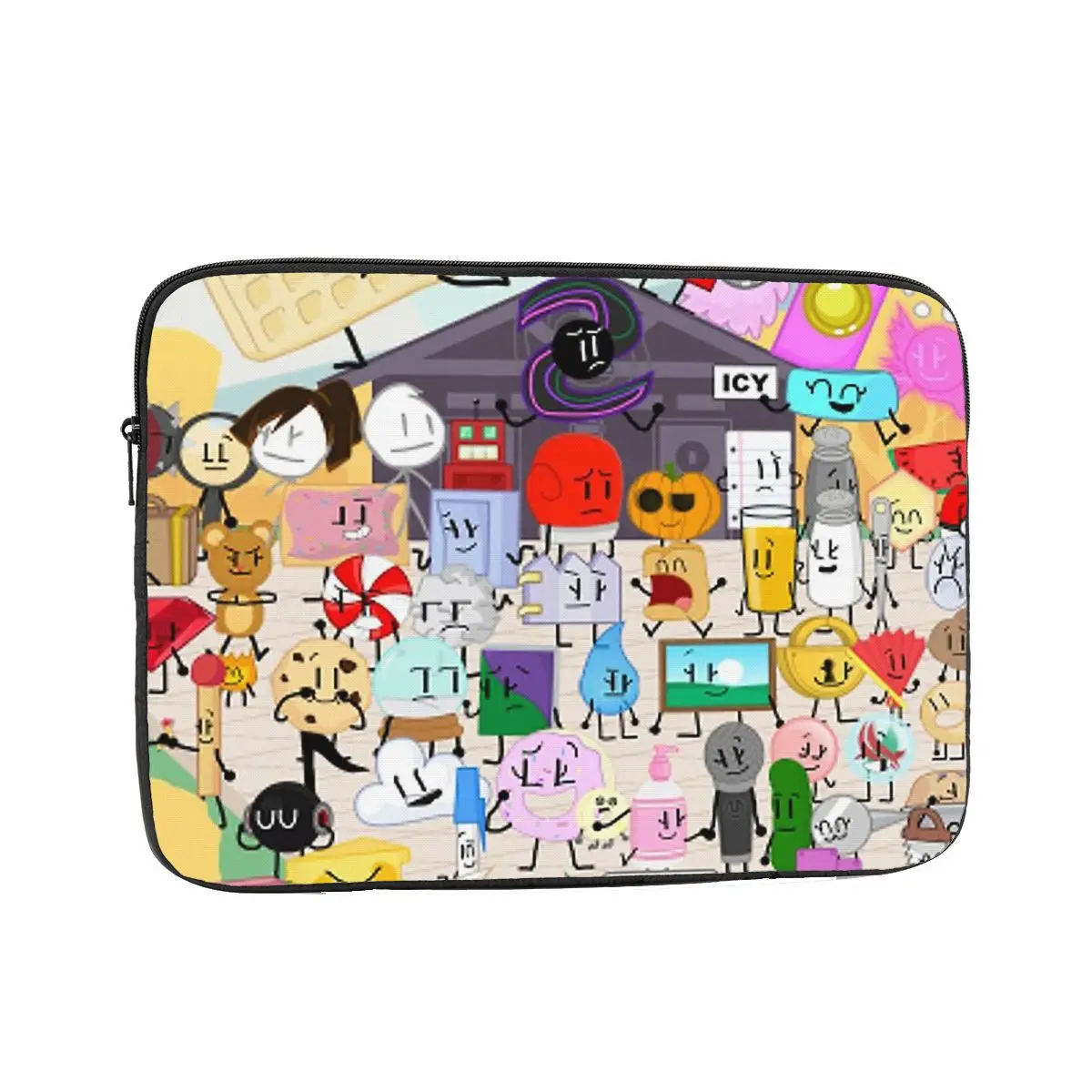 

Object-All-Stars Poster BFDI Laptop Sleeve Cover Bag 10 12 13 15 17 Inch Notebook Bag Sleeve Tablet Shockproof Case Bag