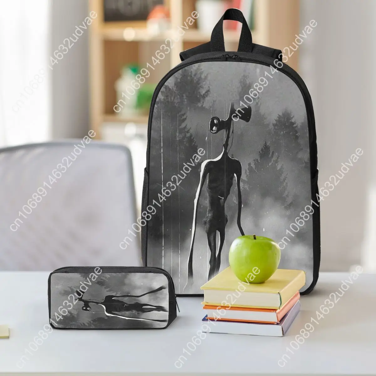 Siren Head Osepanhead Backpack Student Boys Girls BookBag School Bag Laptop Shoulder Bags 3ps Insulated Lunch Bag Pencil Case