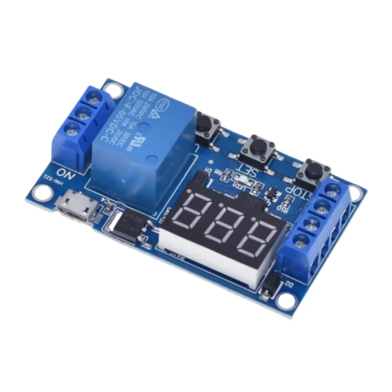 6-30V Relay Module Switch Trigger Time Delay Circuit Timer Cycle Adjustable