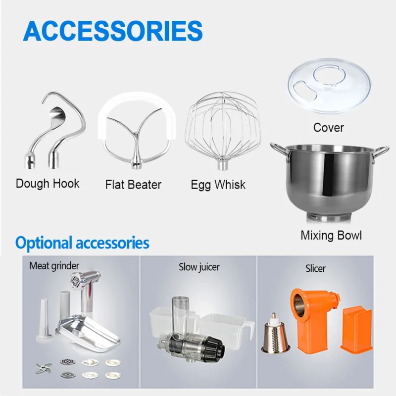 

Горячая распродажа: Классический электрический миксер с откидной чашей 10 л для выпечки и замеса теста