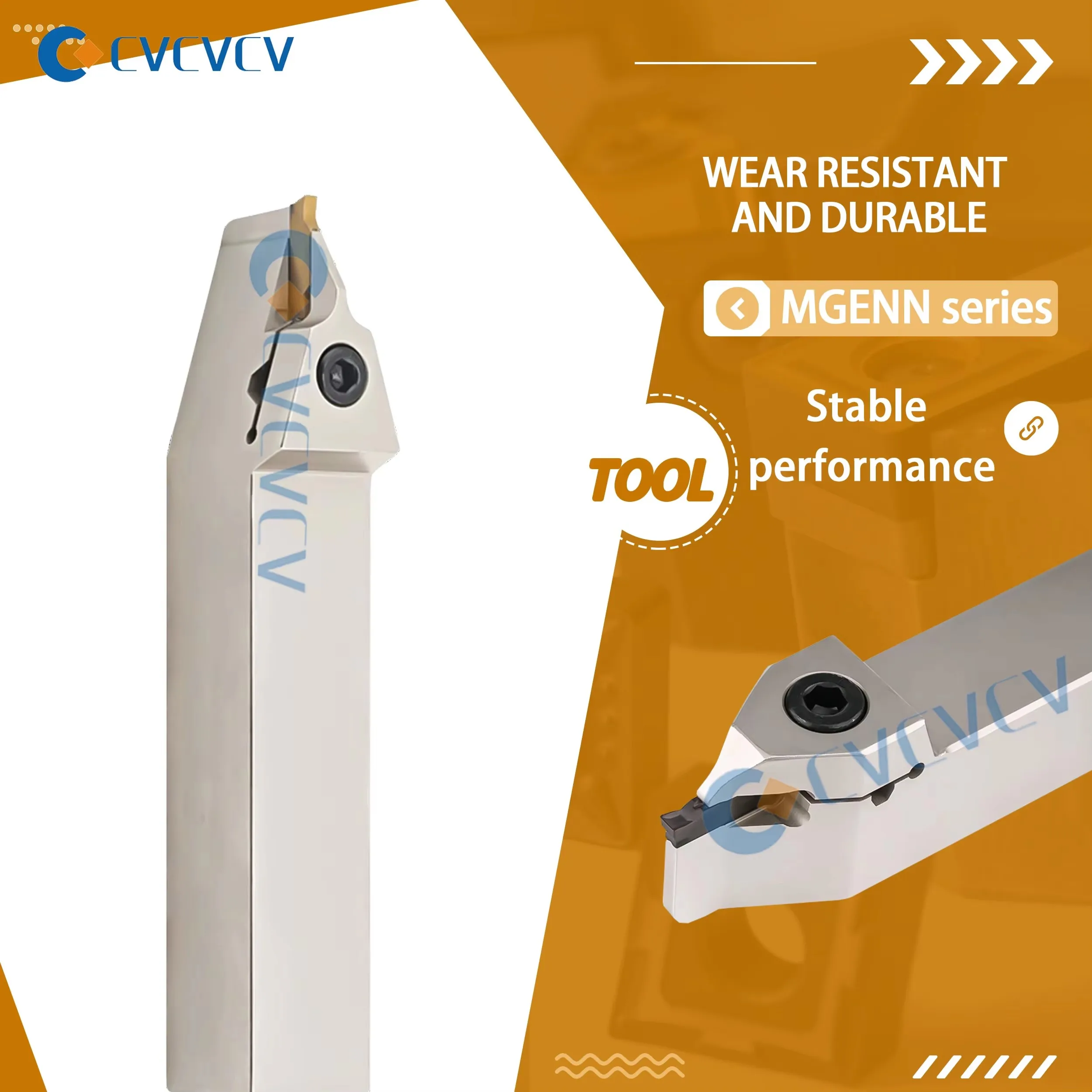 MGENN 2020/2525-2T6/3T7/4T7/5T7/6T10 Spring Steel Anti-Seismic Numerical Control Slotting Knife Rod Short Blade Slotting Holder