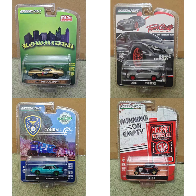 

Greenlight 1:64 Camaro Mustang Pickup Challenger Alloy Car Model Collect Ornament