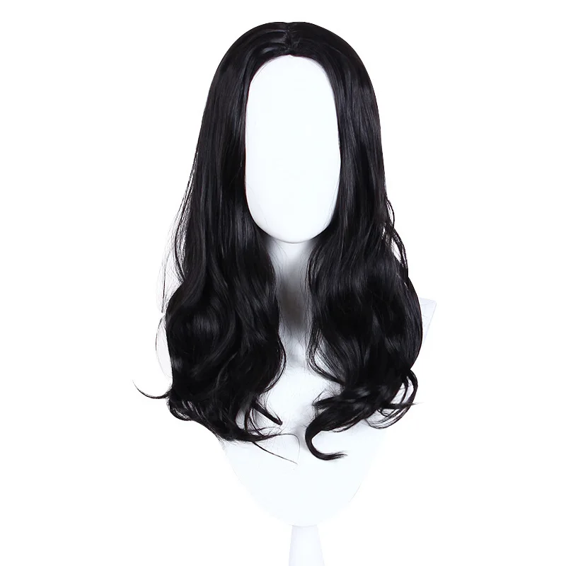 Tokyo Revengers Kiyuji Gakuto Cosplay Wig Black Middle Parting Slightly Curly Anime Character Wig