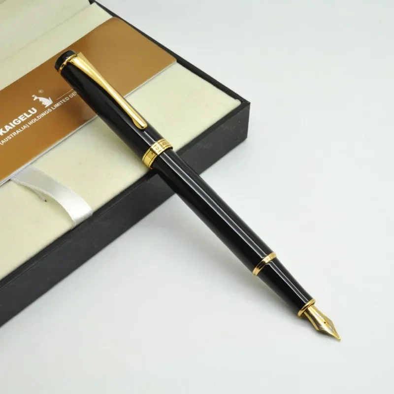 KAIGELU 382 Iridium Fountain Pen Nib 0.5mm Pen Gold Clip Business Office School Student Practice Calligraphy Gift Stationery