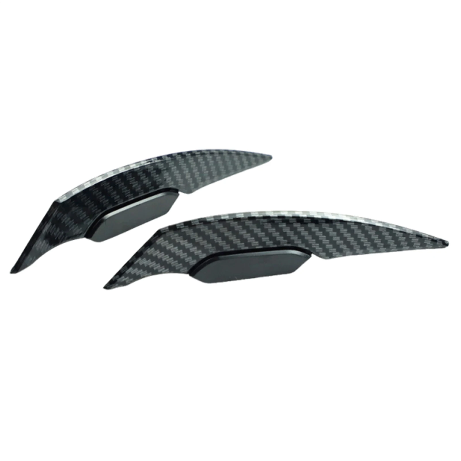 Motorcycle Helmet Decorative Stickers Carbon Fiber Pattern Wind Wing Adhesive Cycling Helmet Decal Cycling Headgear Decorative