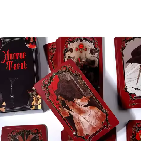 Horror Tarot cards Pocket Printing 78-Card Deck Woodsman or The Frog Divination Fortune Telling Woodsman Sealed board game