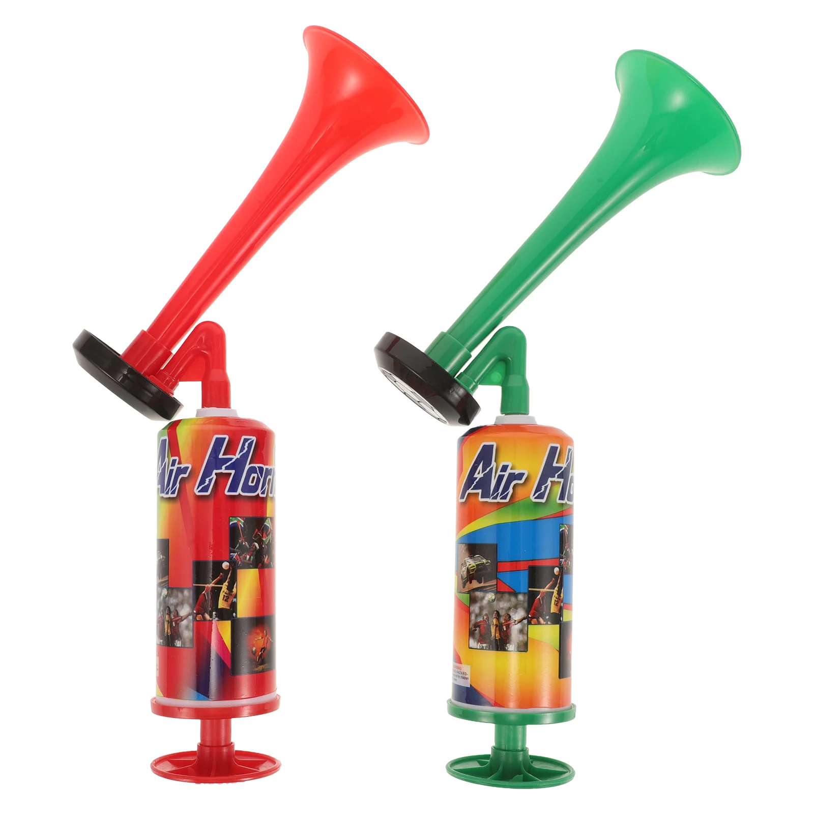 

2 Pcs Football Toys Hand Pump Horn Air Plaything Sports Cheering Prop Noise Maker Props