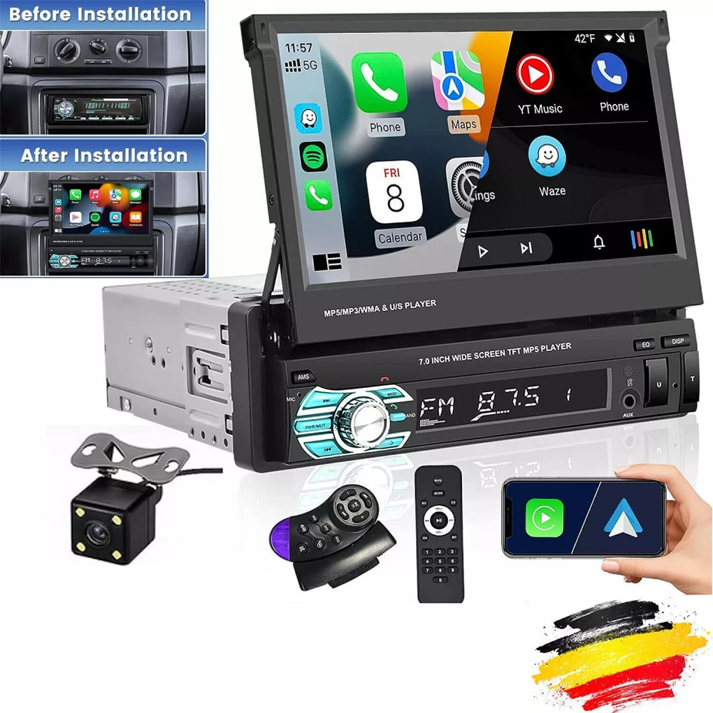 Stay Connected And Entertained With Car-play Supported Car Radio Android Auto Built-in D-Play System