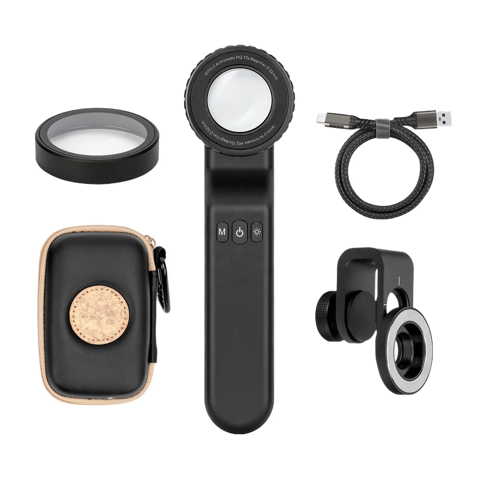 MYT IBOOLO Free Customized Service DE4100 PRO Dermatoscope For Skin Cancer Examination Adjustable Brightness