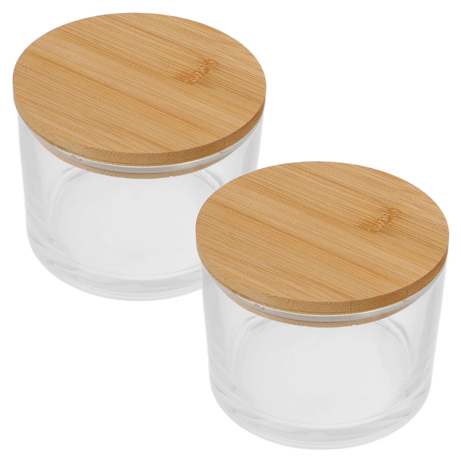 

2Pcs Glass Cups Empty DIY Tealight Holders Stylish Table Centerpieces Clear Containers Glass Votive Tealight Cups