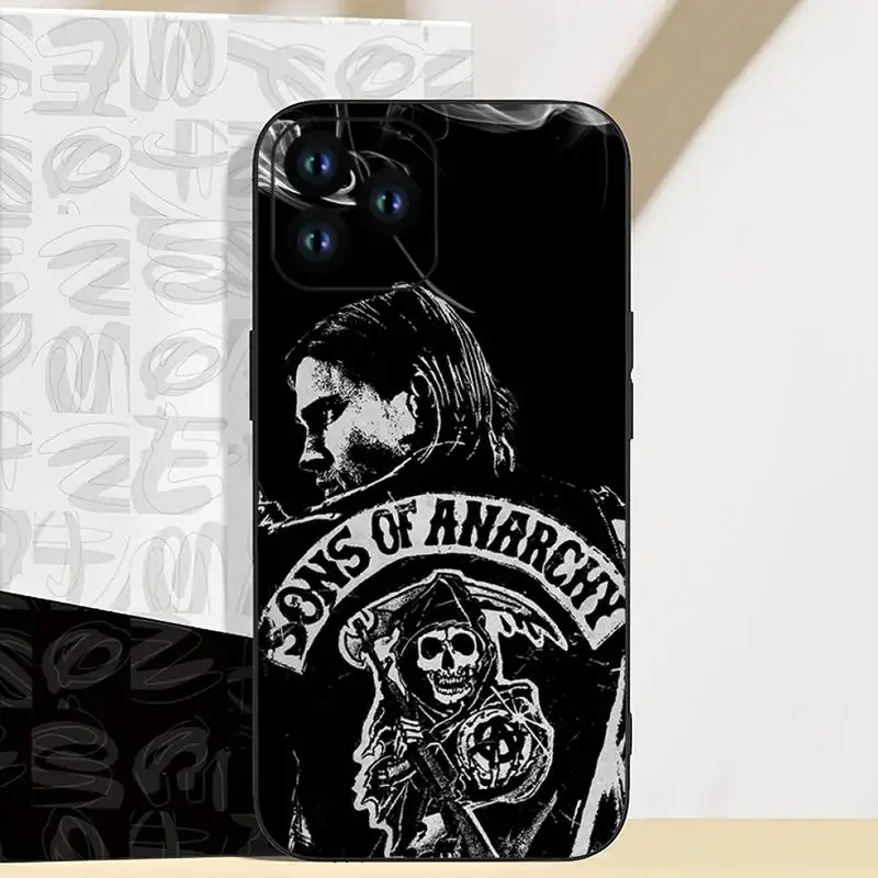 Custodia per telefono American TV Sons of Anarchy per iPhone 11 12 13 14 Mini Pro XS Max XS Plus XR Shell