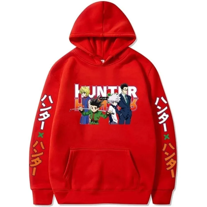 Anime Hunter X Hunter Killua Leorio Kurapika Gon Hisoka Pullover Women Mens Hoodie Streetswear Tops