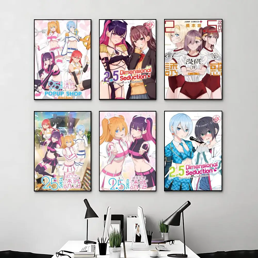Manga 2.5Dimensional Seduction Poster Posters Anime Room Decor Decoration Movie Backpack Wall Interior Music Wall Art