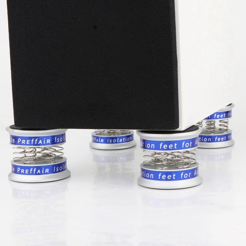 Almohadilla de amortiguación para amplificador de 4 piezas, soporte HIFI para altavoz, Audio y CD