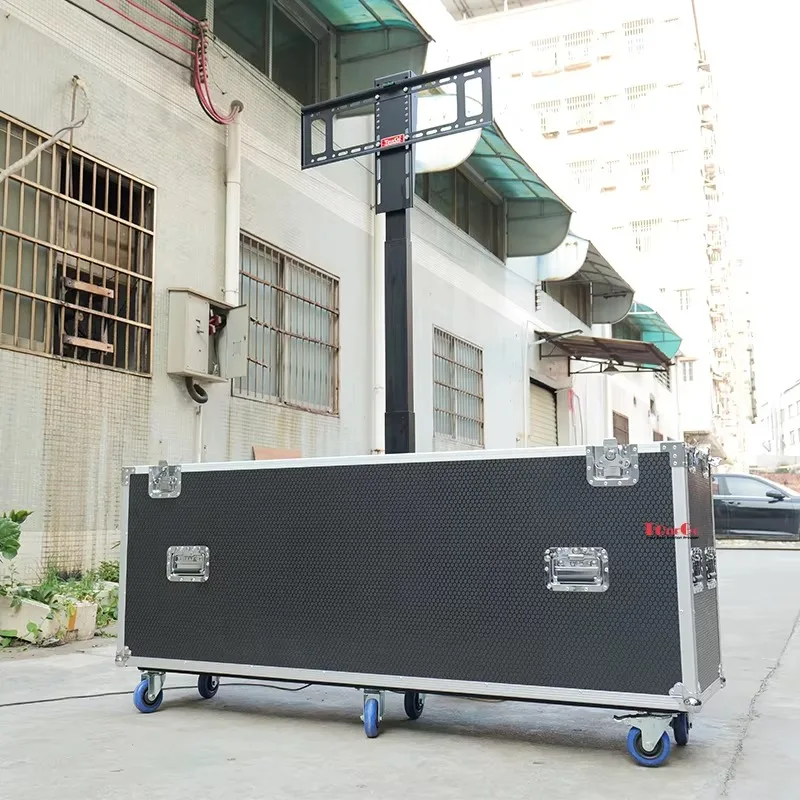Automatic Motorised Electrical Lifting case 70 Inch 75inch TV Flight Hard Case
