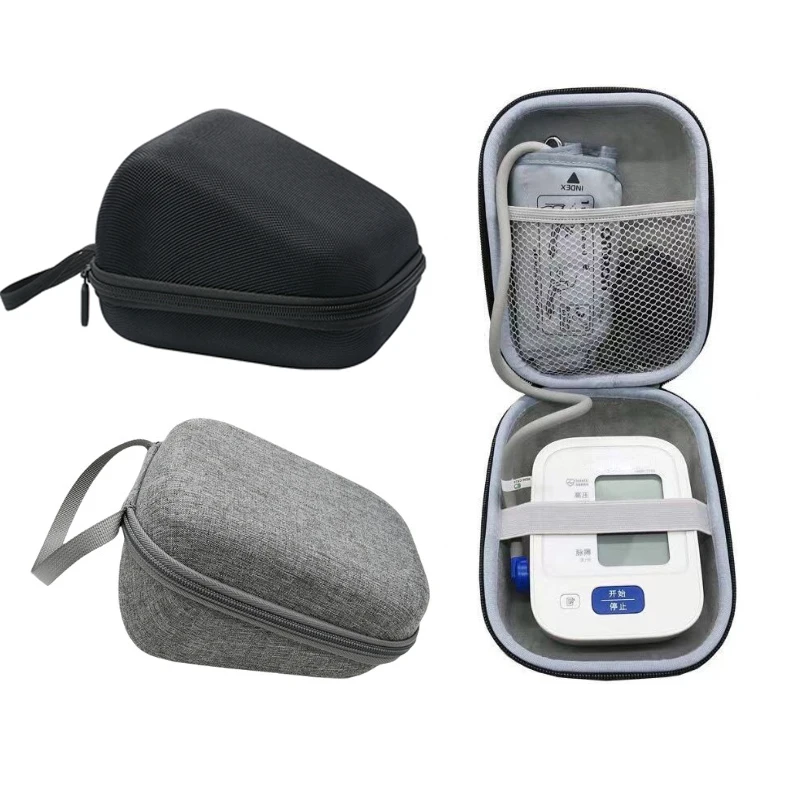 1 Piece Blood Pressure Monitor Storage Bag Portable Travel Carrying Protective Hard Pouch Storage Case EVA Hard Case