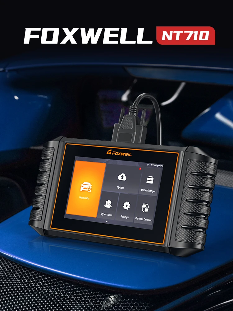 FOXWELL NT710 passend für Mercedes-Benz OBD2-Scanner, vollständiges System-Diagnose-Scan-Tool, bidirektionale Steuerung, alle kostenlosen Resets-Scanner